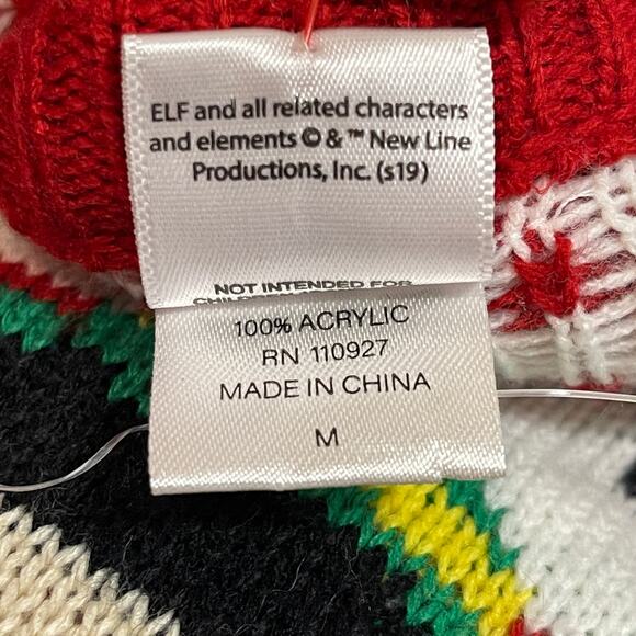 Elf the Movie Buddy CHRISTMAS GOT ME LIKE AHHH! Ugly Christmas Sweater Size M - Picture 5 of 5
